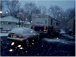 Real campers wait until the storm STARTS before they leave!